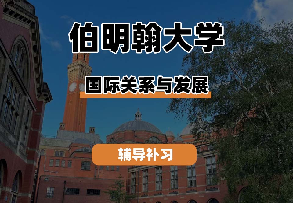 伯明翰大学UOB伯大国际关系与发展辅导补习补课