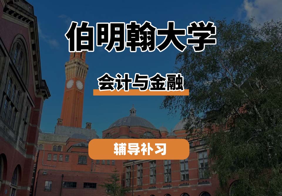 伯明翰大学UOB伯大会计与金融辅导补习补课
