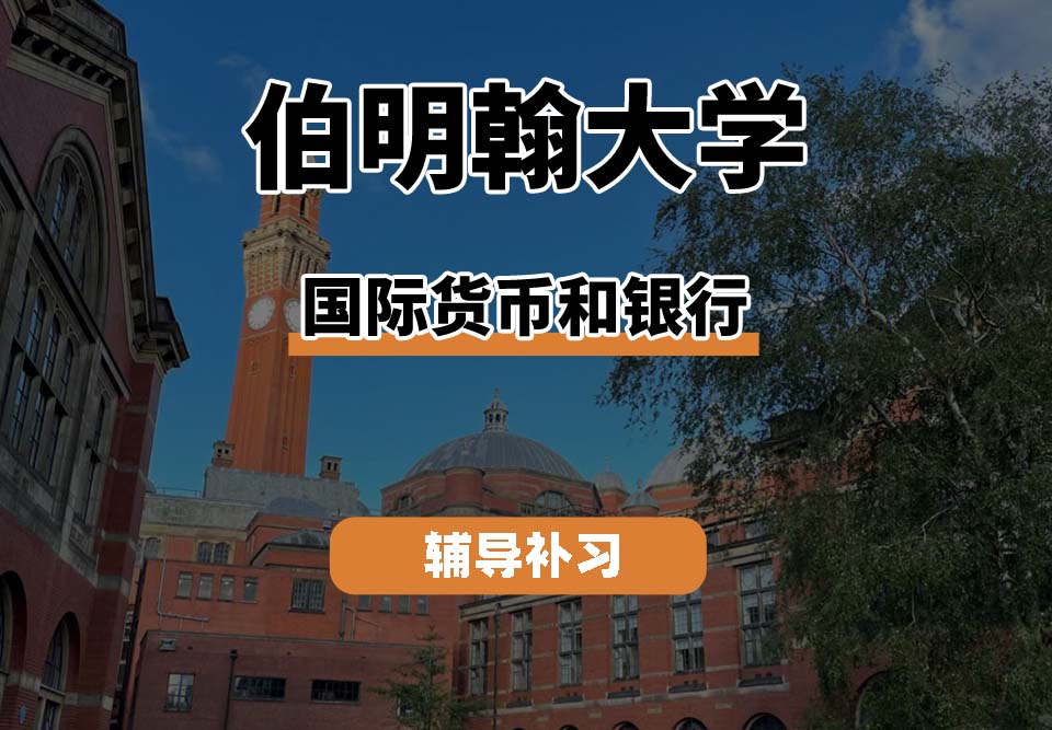 伯明翰大学UOB伯大国际货币和银行辅导补习补课