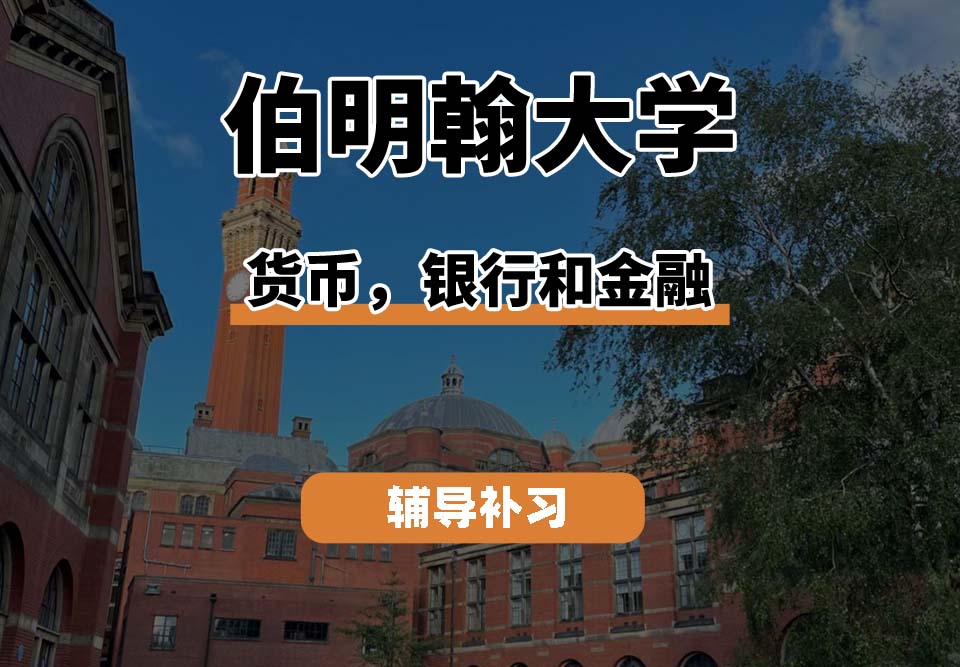 伯明翰大学UOB伯大货币、银行和金融辅导补习补课