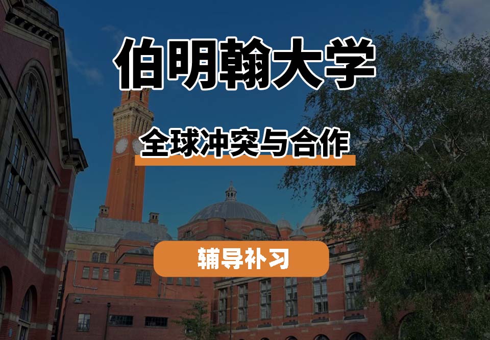 伯明翰大学UOB伯大全球冲突与合作辅导补习补课