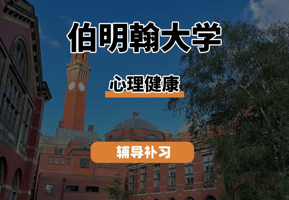 伯明翰大学UOB伯大心理健康辅导补习补课