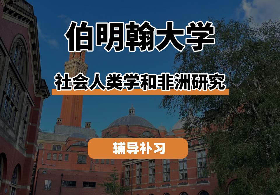 伯明翰大学UOB伯大社会人类学和非洲研究专业辅导补习补课