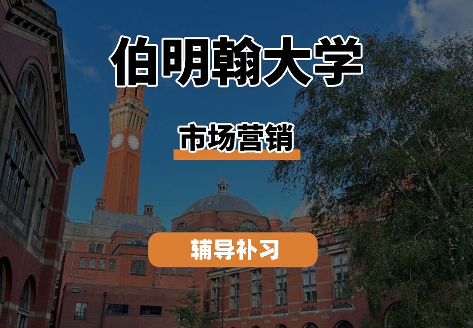 伯明翰大学UOB伯大市场营销辅导补习补课