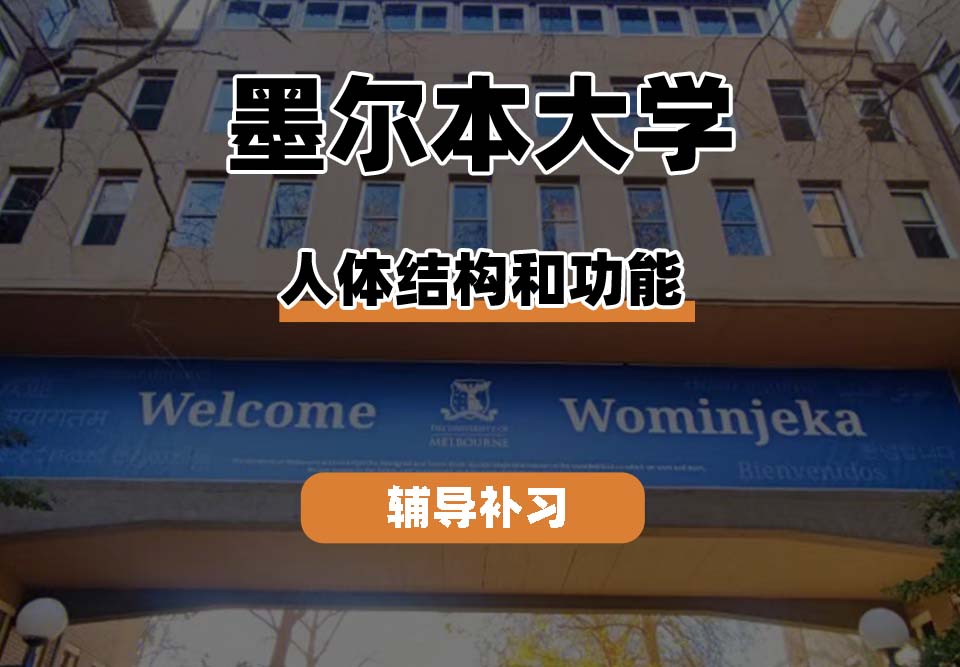 墨尔本大学UniMelb墨大人体结构和功能专业辅导补习补课