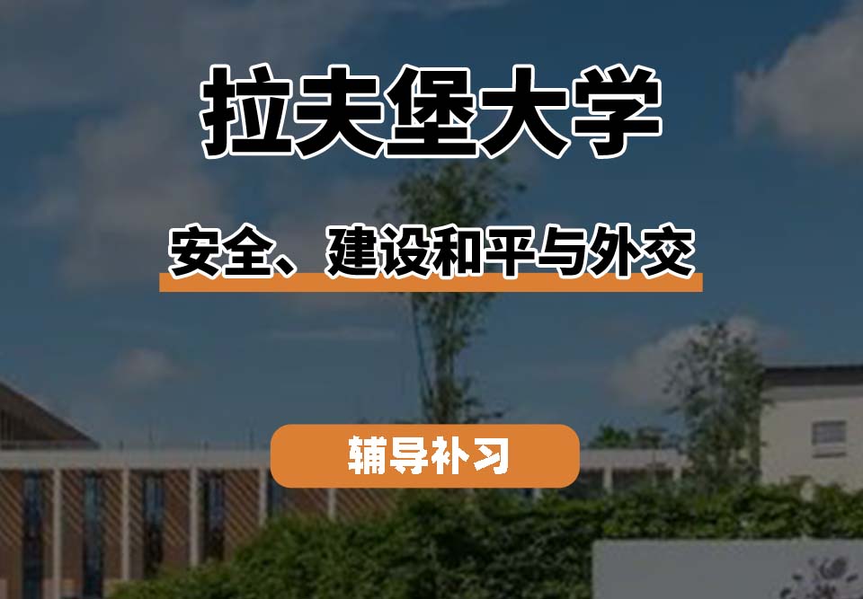 拉夫堡大学LU安全、建设和平与外交辅导补习补课