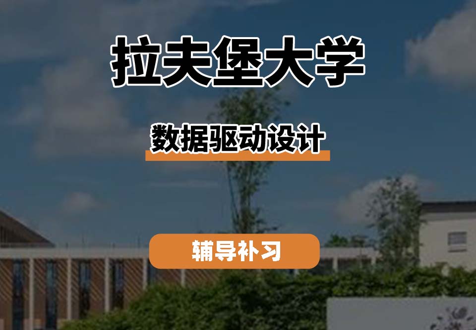 拉夫堡大学LU数据驱动设计辅导补习补课