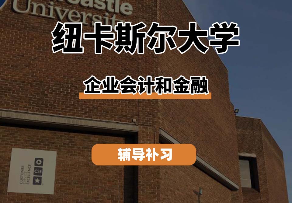 纽卡斯尔大学NCL纽大企业会计和金融辅导补习补课