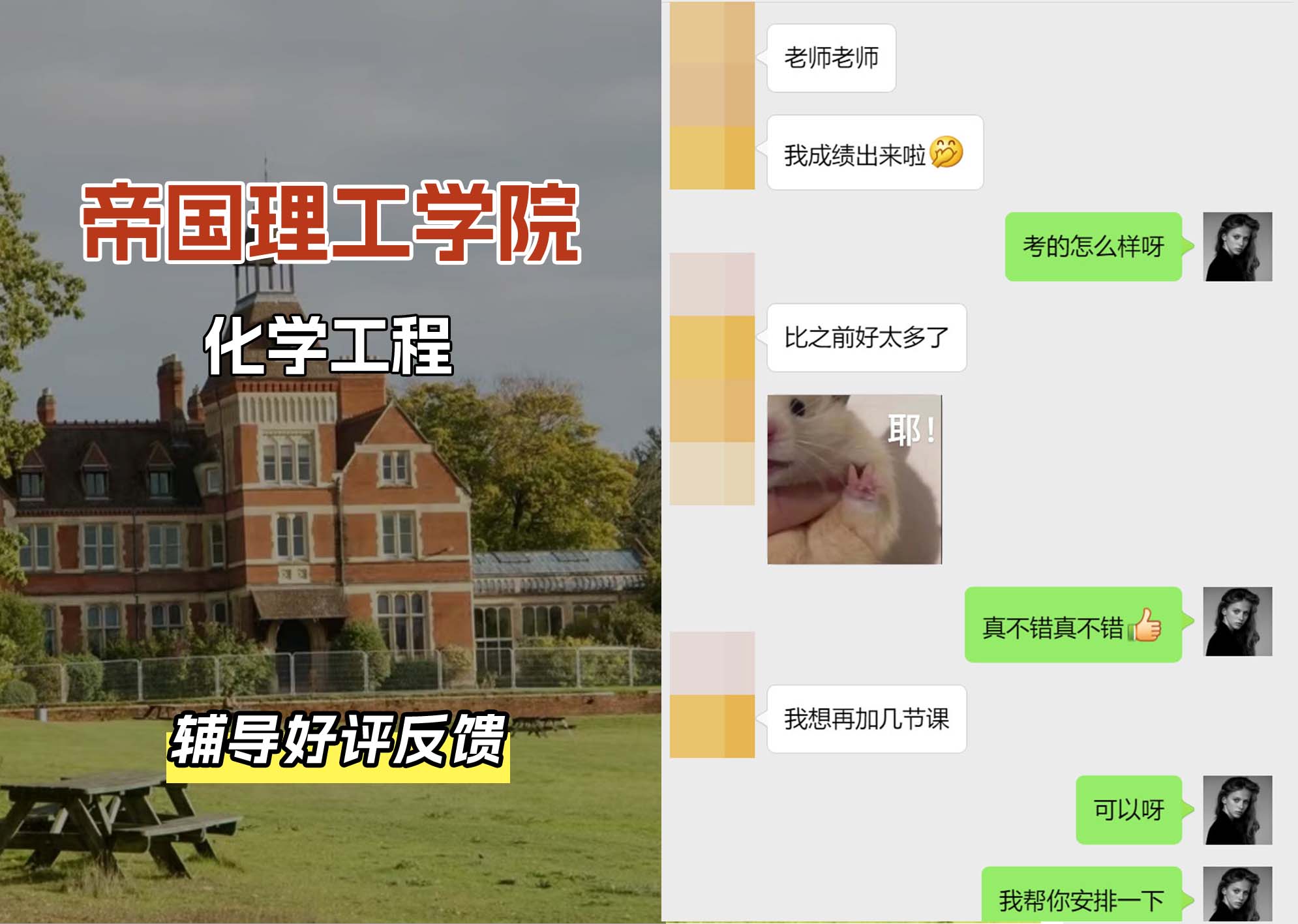 帝国理工IC化学工程辅导好评反馈