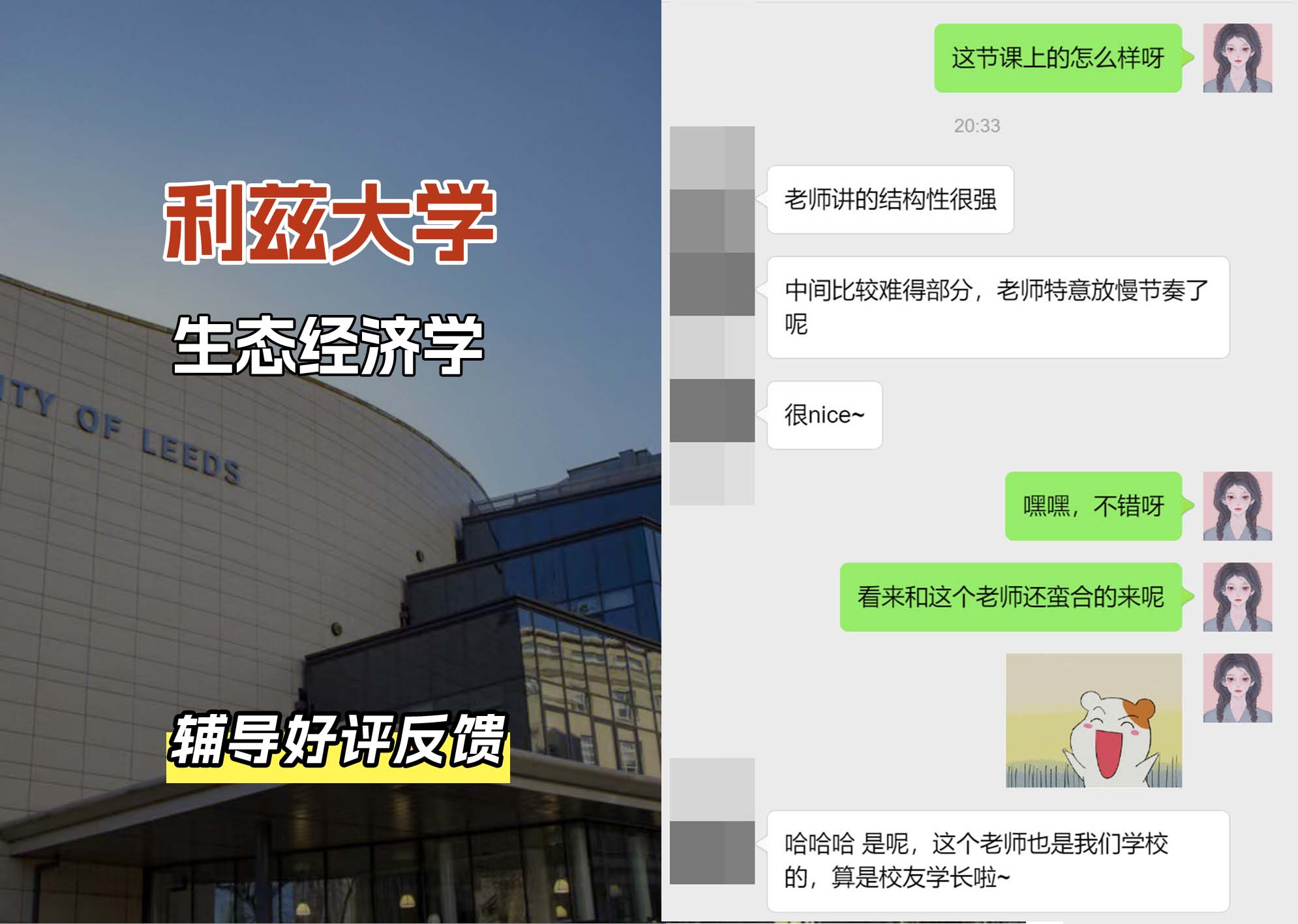 利兹大学leeds生态经济学辅导好评反馈