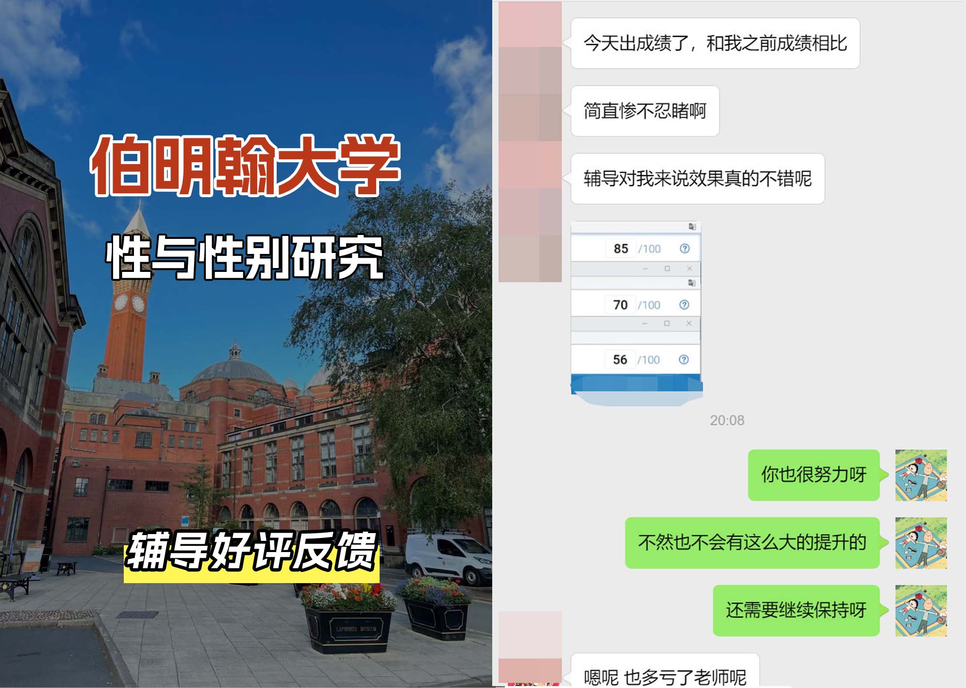 伯明翰大学伯大性与性别研究辅导好评反馈