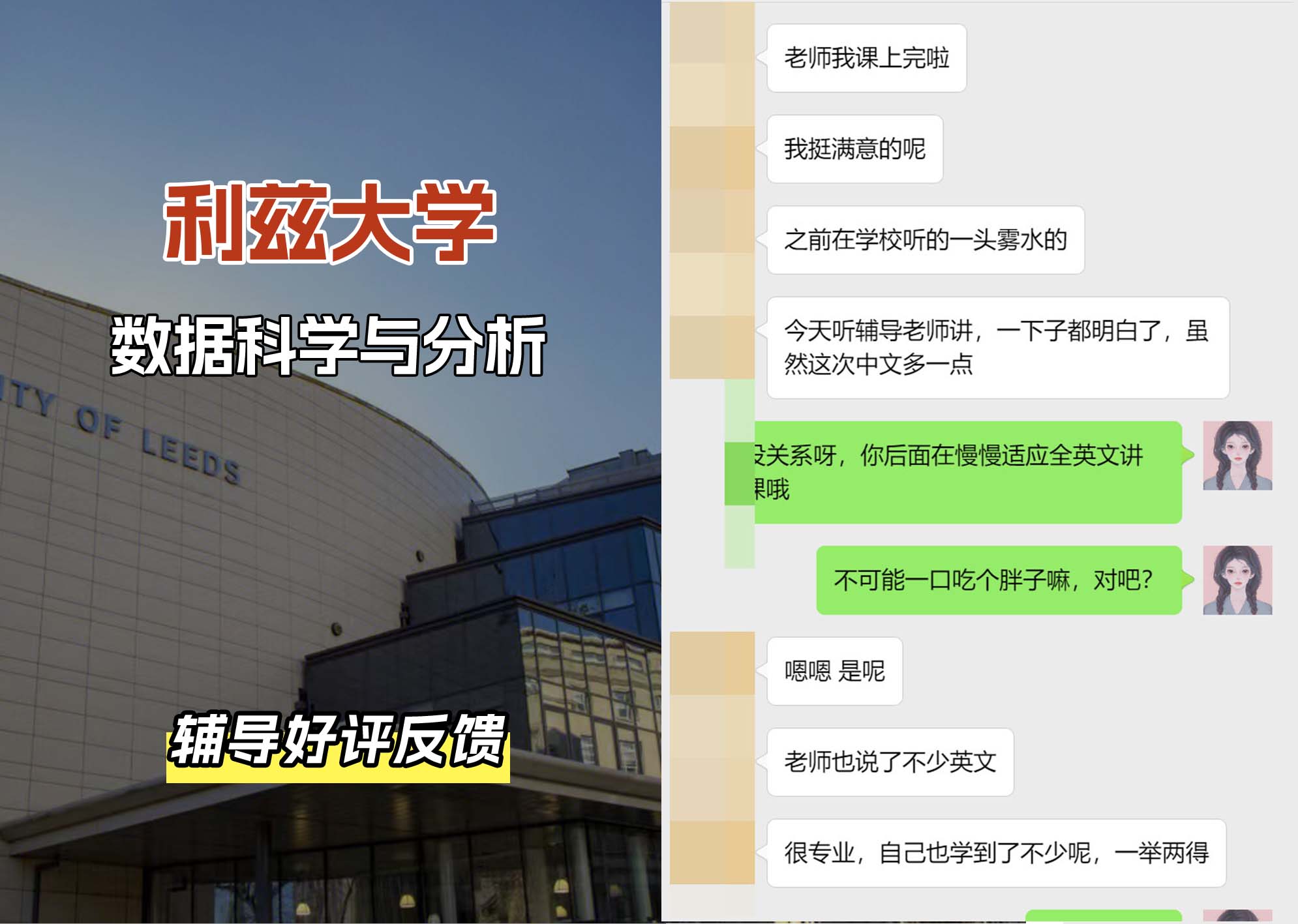 利兹大学leeds数据科学与分析辅导好评反馈