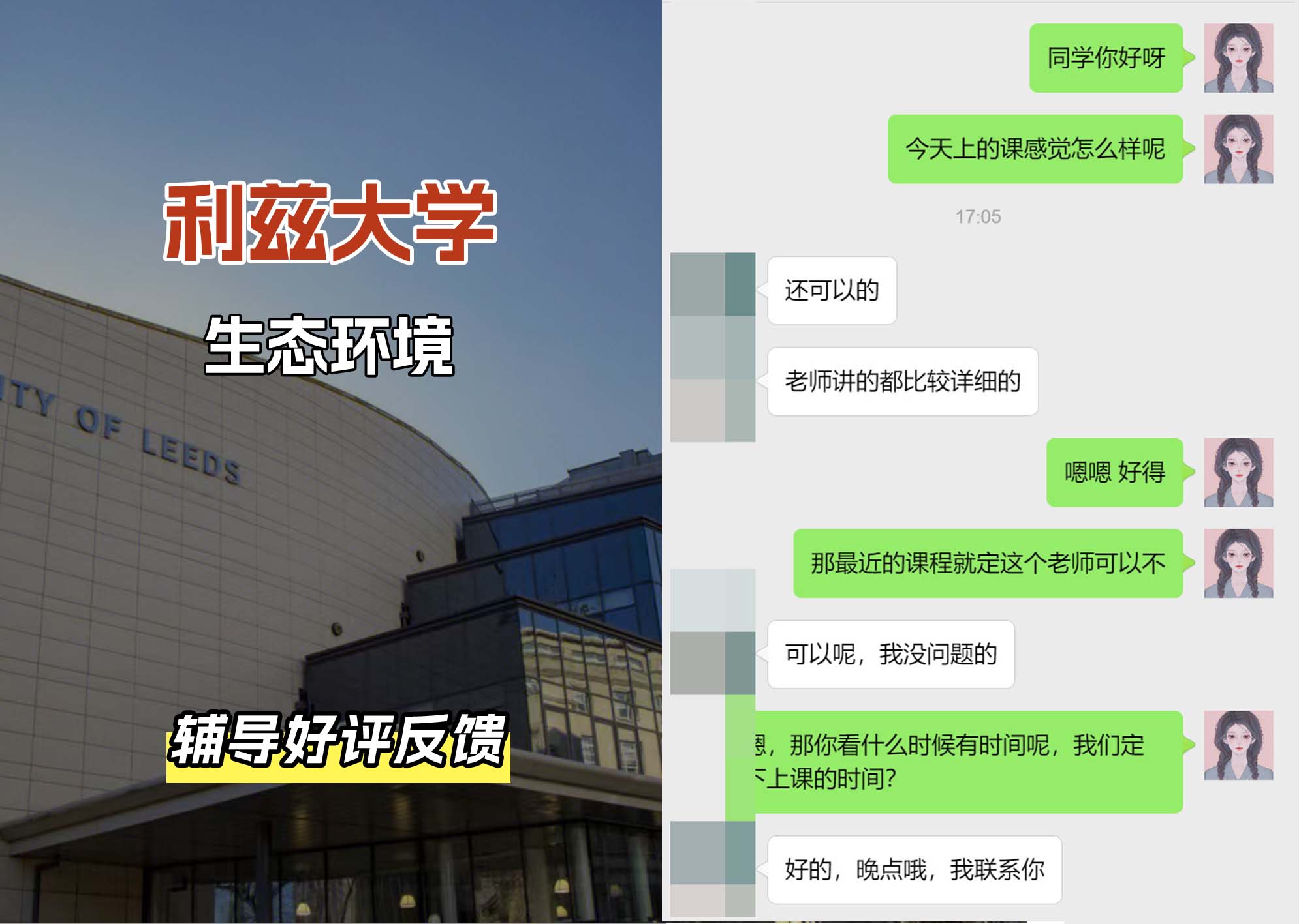 利兹大学leeds生态环境辅导好评反馈