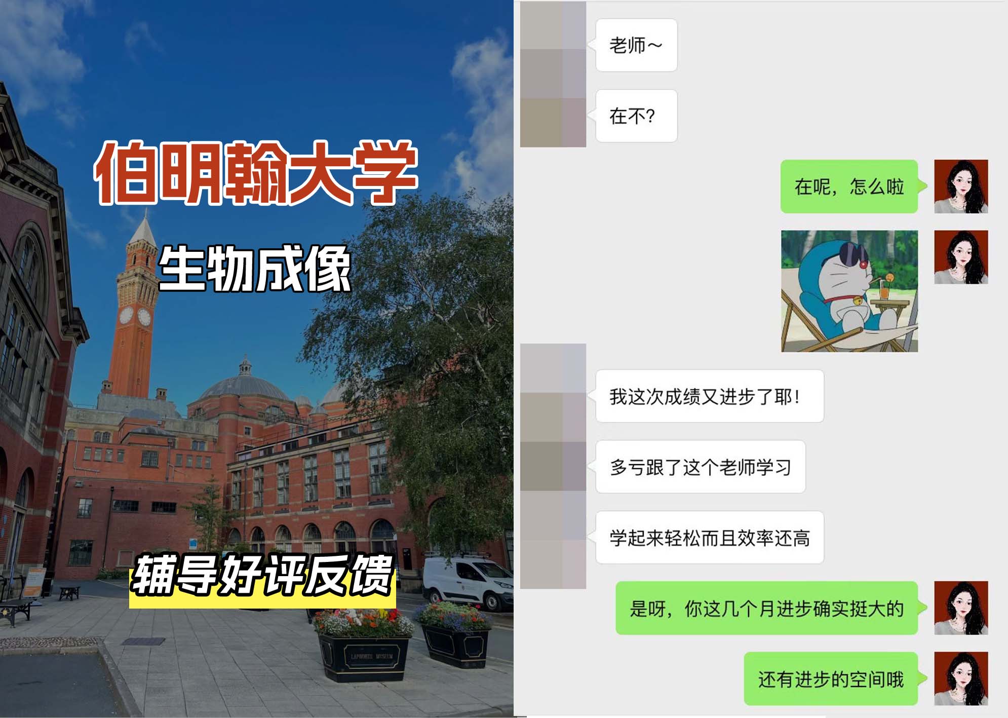 伯明翰大学伯大生物成像辅导好评反馈