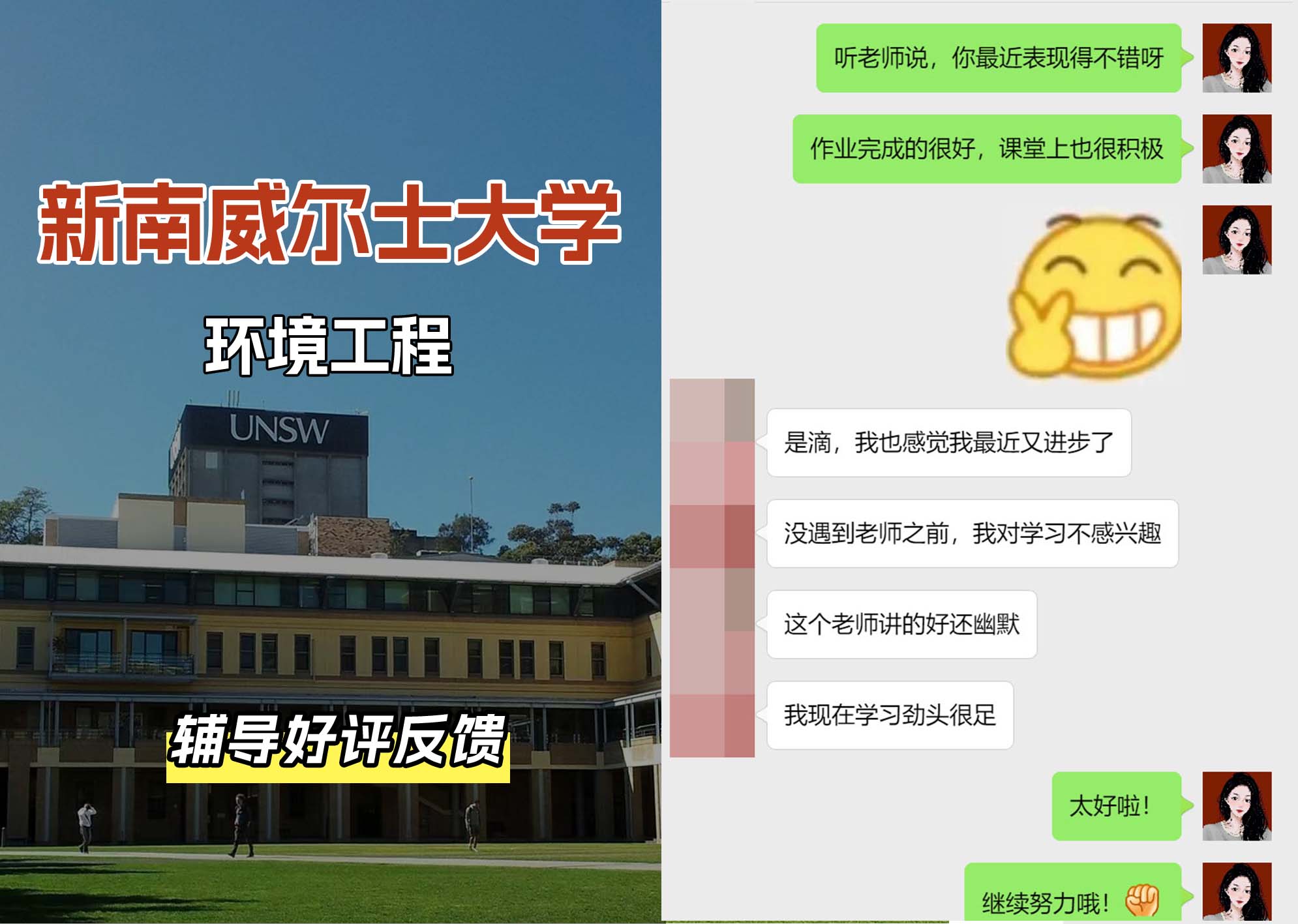 新南威尔士大学UNSW环境工程辅导好评反馈