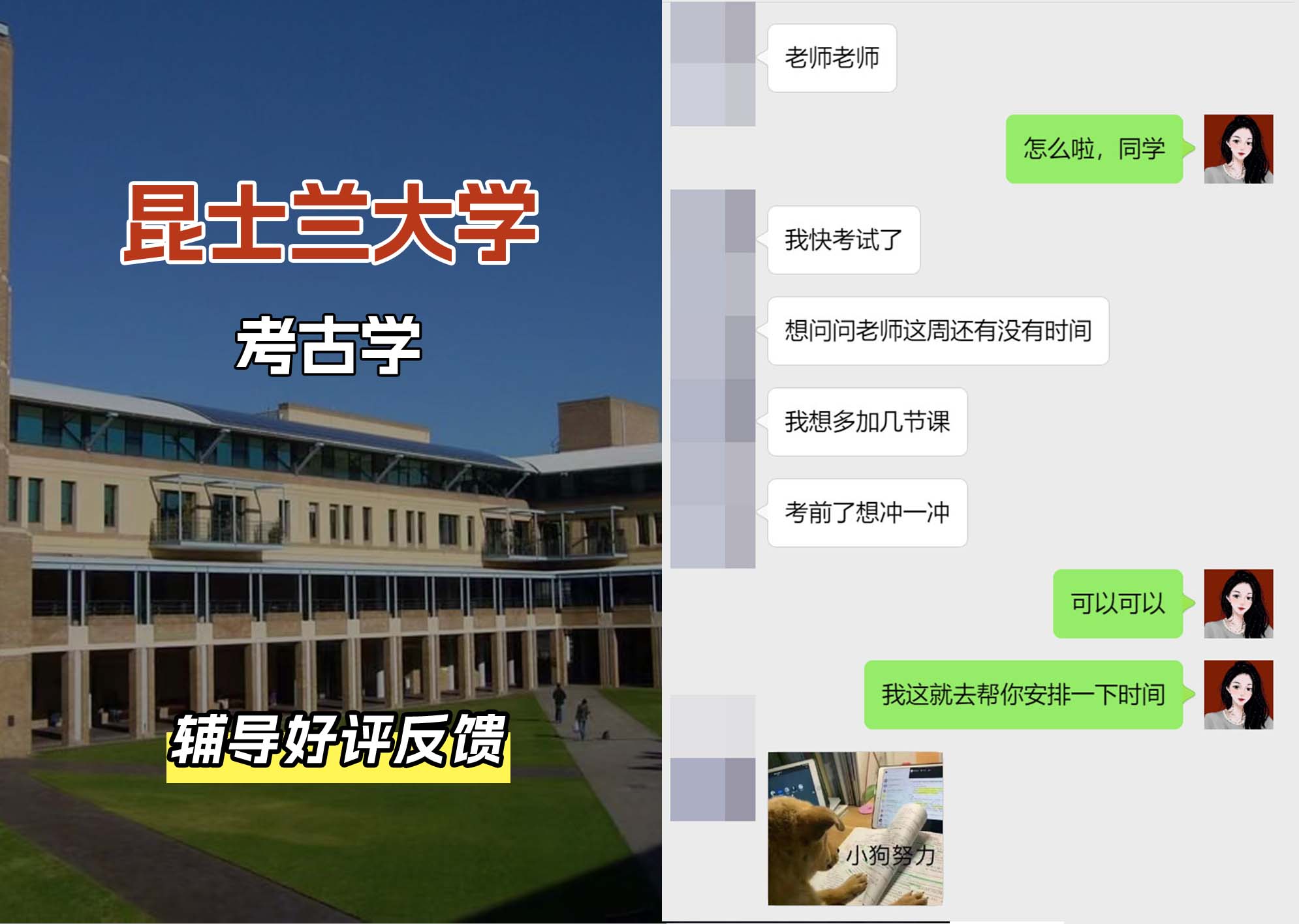 昆士兰大学UQ考古学辅导好评反馈
