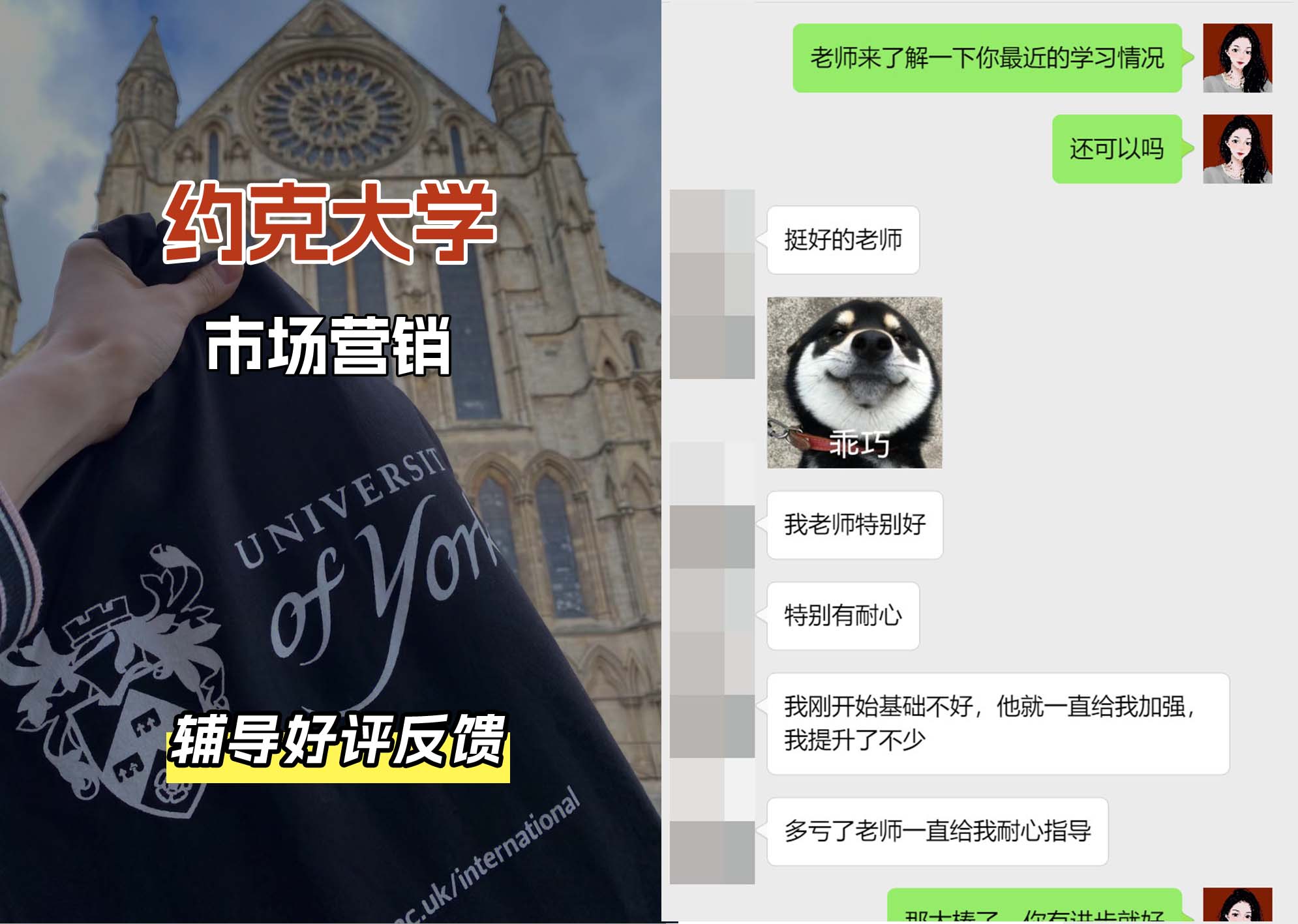 约克大学UOY市场营销辅导好评反馈