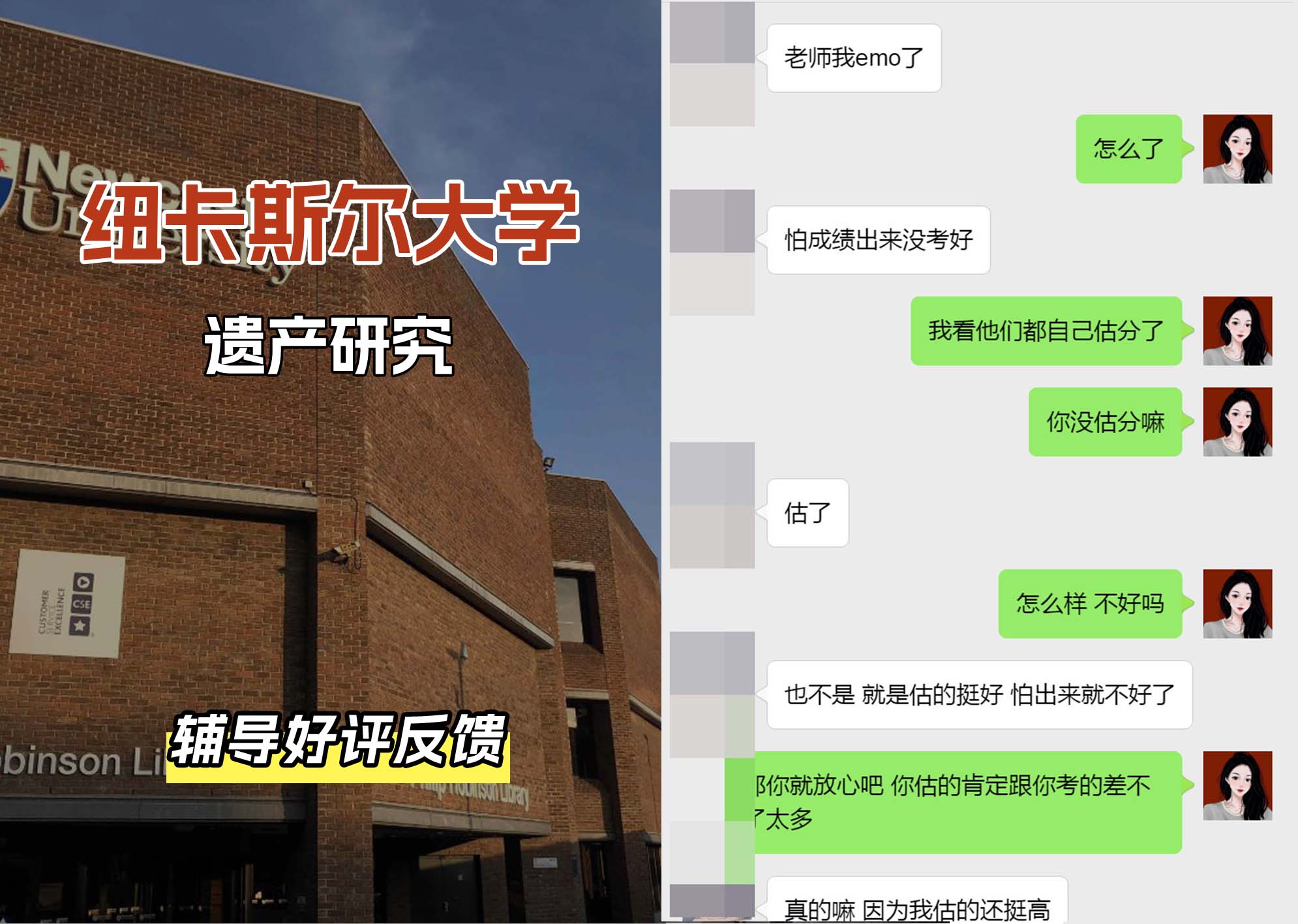 纽卡斯尔大学纽大遗产研究辅导好评反馈