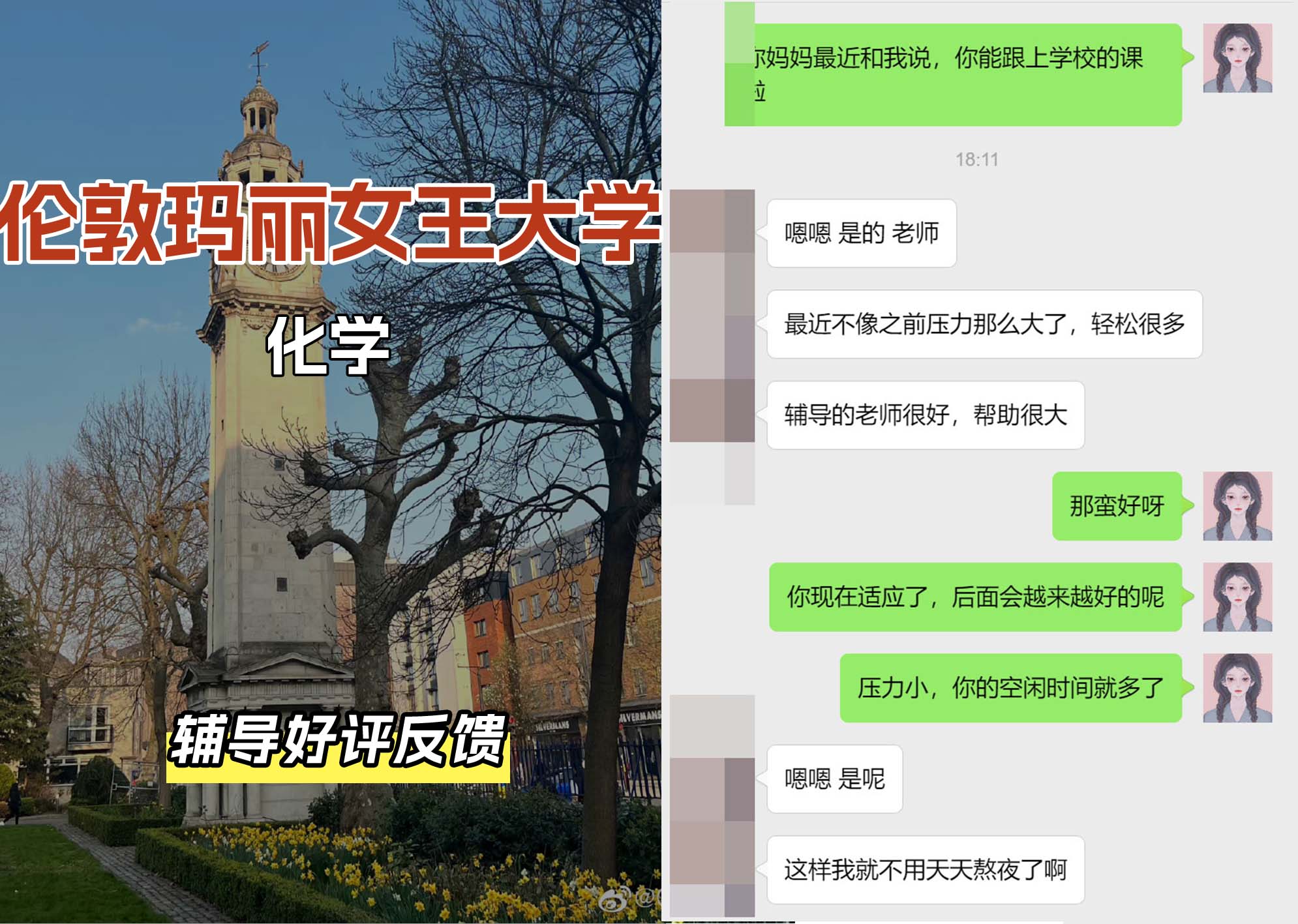 QM女王大学化学辅导好评反馈