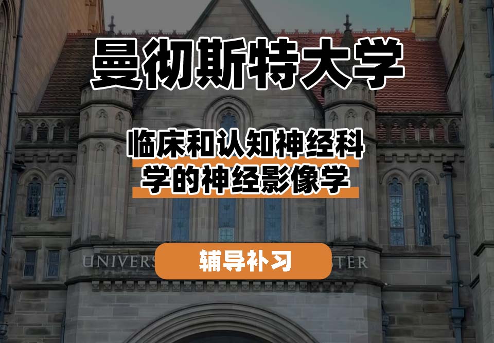 曼彻斯特大学UoM曼大临床和认知神经科学的神经影像学辅导补习补课