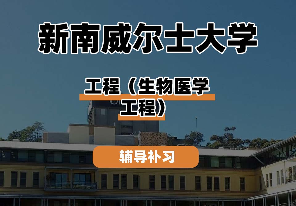 新南威尔士大学UNSW工程（生物医学工程）辅导补习补课