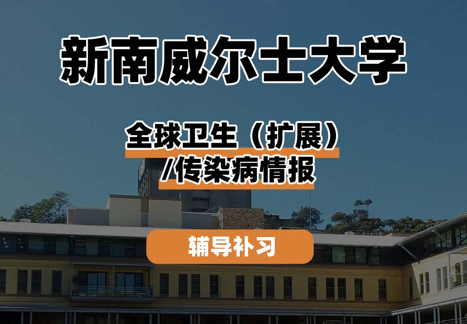 新南威尔士大学UNSW全球卫生（扩展）/传染病情报辅导补习补课