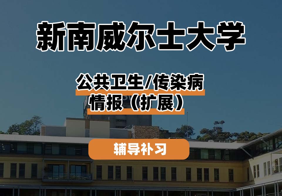 新南威尔士大学UNSW公共卫生/传染病情报（扩展）辅导补习补课