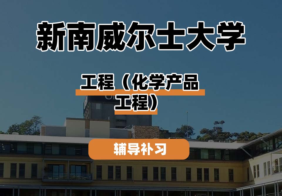 新南威尔士大学UNSW工程（化学产品工程）辅导补习补课
