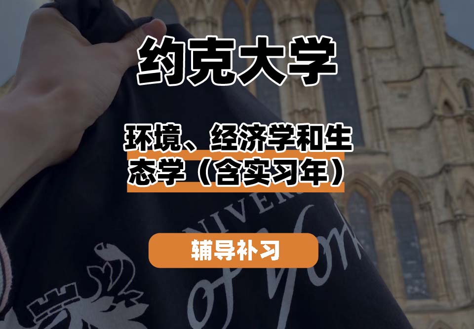 约克大学UOY环境、经济学和生态学（含实习年）辅导补习补课