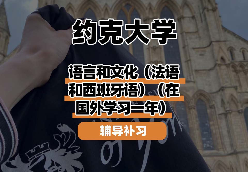 约克大学UOY语言和文化（法语和西班牙语）（在国外学习一年）辅导补习补课