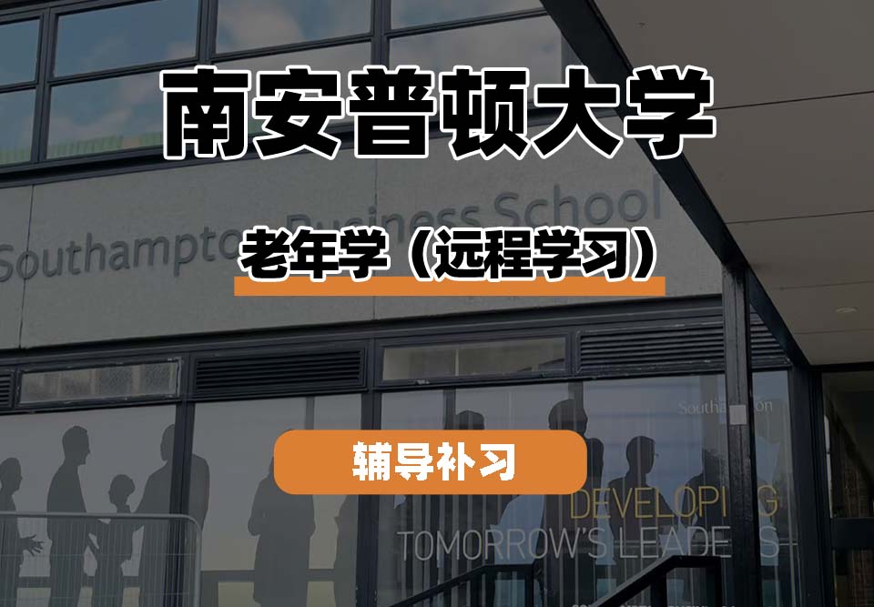 南安普顿大学Soton南安老年学（远程学习）辅导补习补课