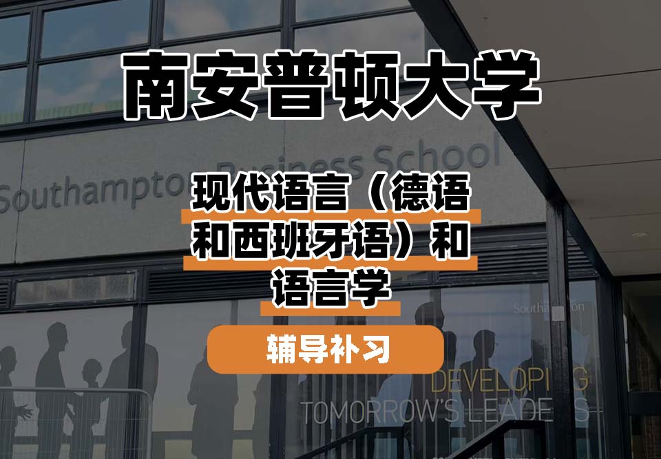南安普顿大学Soton南安现代语言(德语和西班牙语)和语言学辅导补习补课