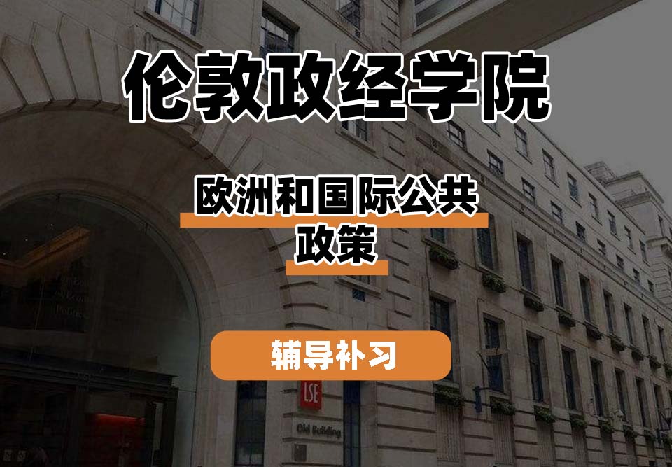 伦敦政治经济学院LSE伦敦政经欧洲和国际公共政策与政治辅导补习补课