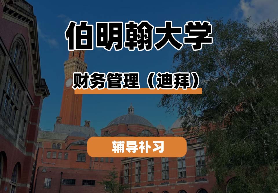 伯明翰大学UOB伯大财务管理（迪拜）辅导补习补课