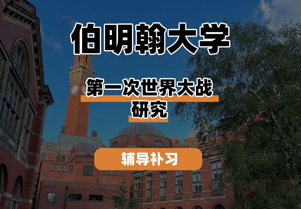 伯明翰大学UOB伯大第一次世界大战研究辅导补习补课