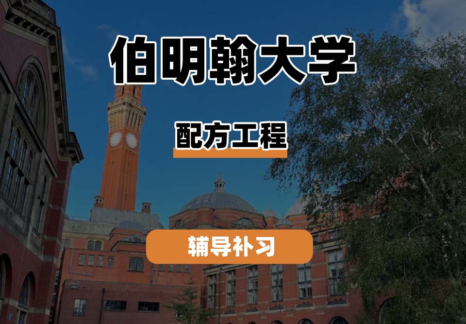伯明翰大学UOB伯大配方工程辅导补习补课