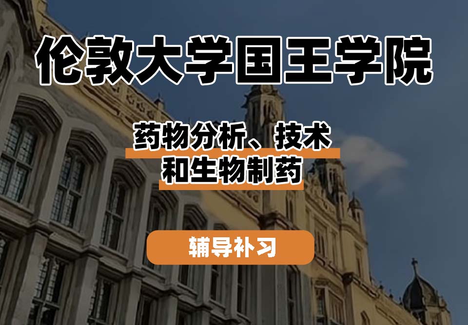 伦敦大学国王学院KCL国王学院药物分析、技术和生物制药辅导补习补课