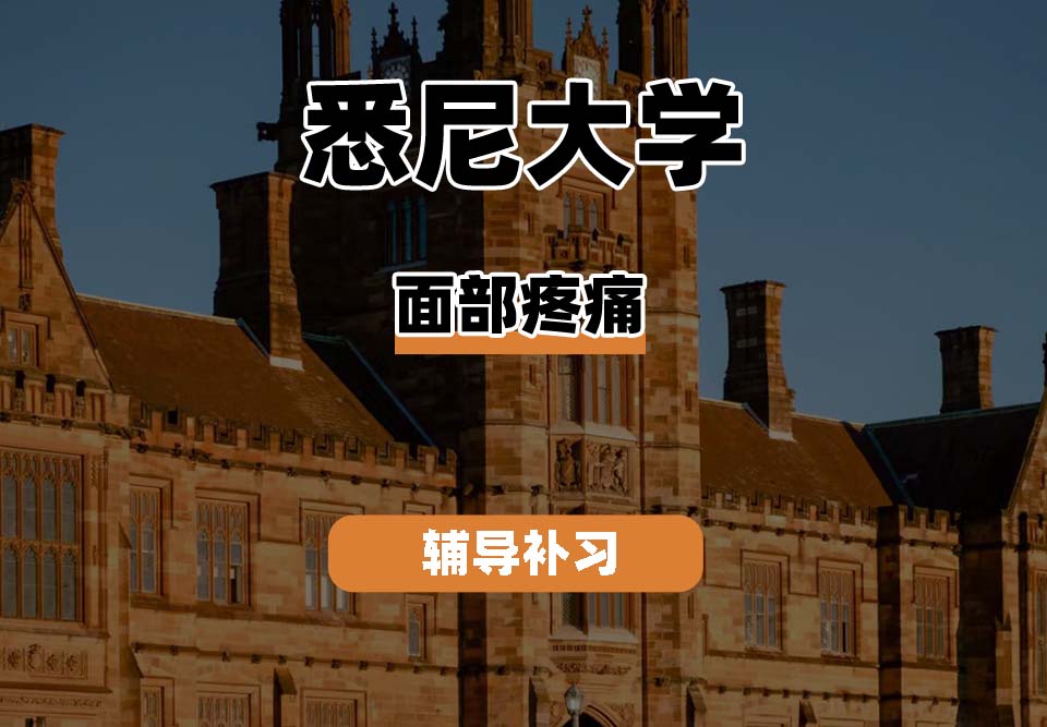 悉尼大学USYD悉大面部疼痛辅导补习补课