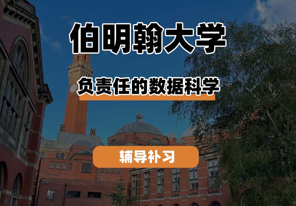 伯明翰大学UOB伯大负责任的数据科学辅导补习补课