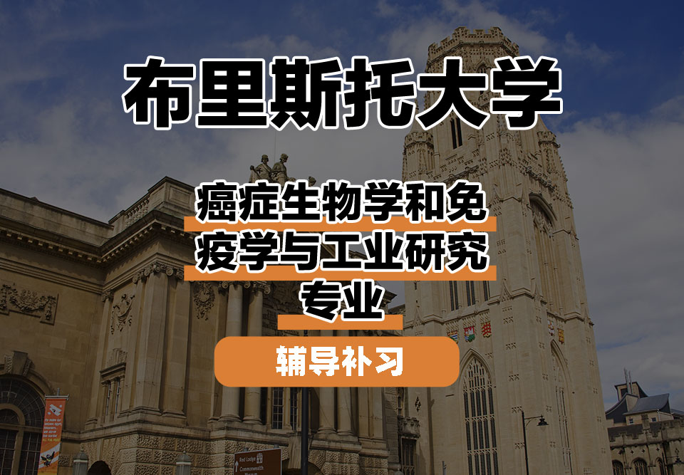 布里斯托大学Bristol布大癌症生物学和免疫学与工业研究辅导补习补课