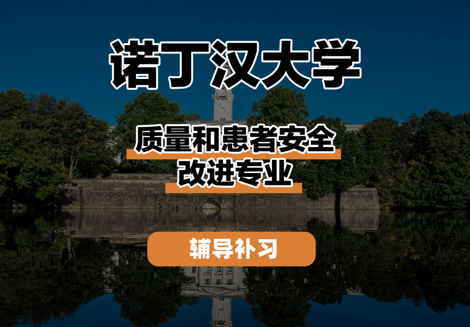 诺丁汉大学UoN诺大质量和患者安全改进辅导补习补课