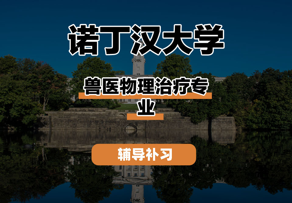 诺丁汉大学UoN诺大兽医物理治疗辅导补习补课