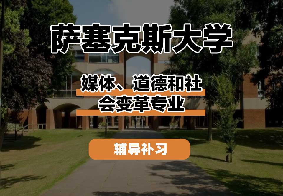 萨塞克斯大学Sussex萨大媒体、道德和社会变革辅导补习补课