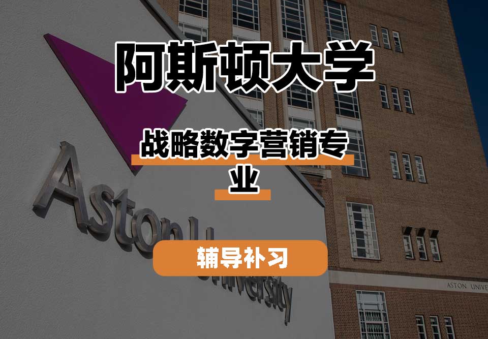 阿斯顿大学Aston战略数字营销辅导补习补课