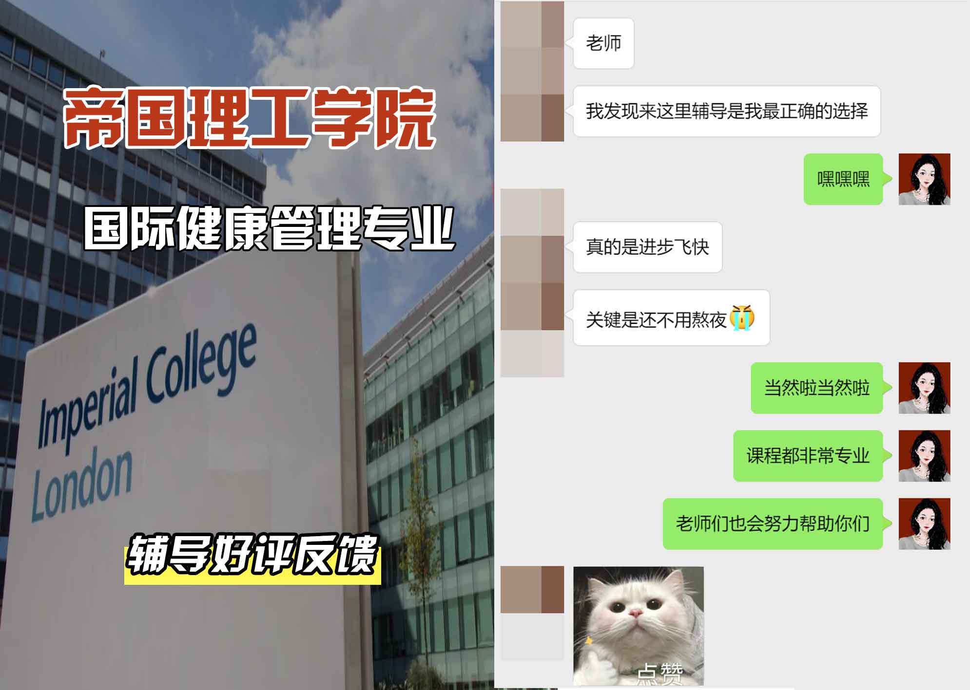 帝国理工IC国际健康管理辅导好评反馈