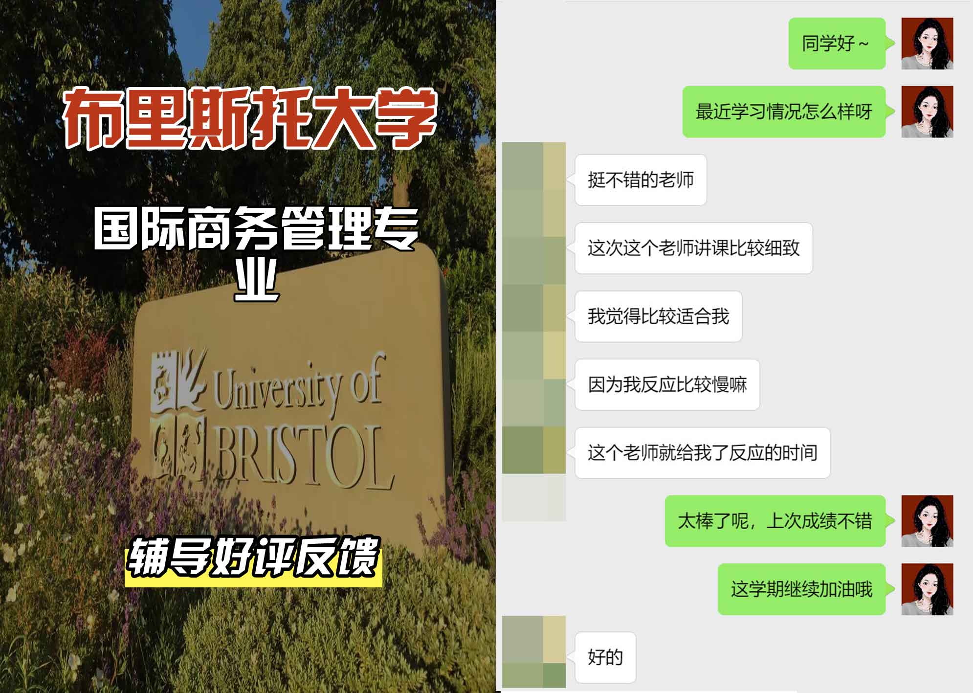 布里斯托大学布大国际商务管理辅导好评反馈