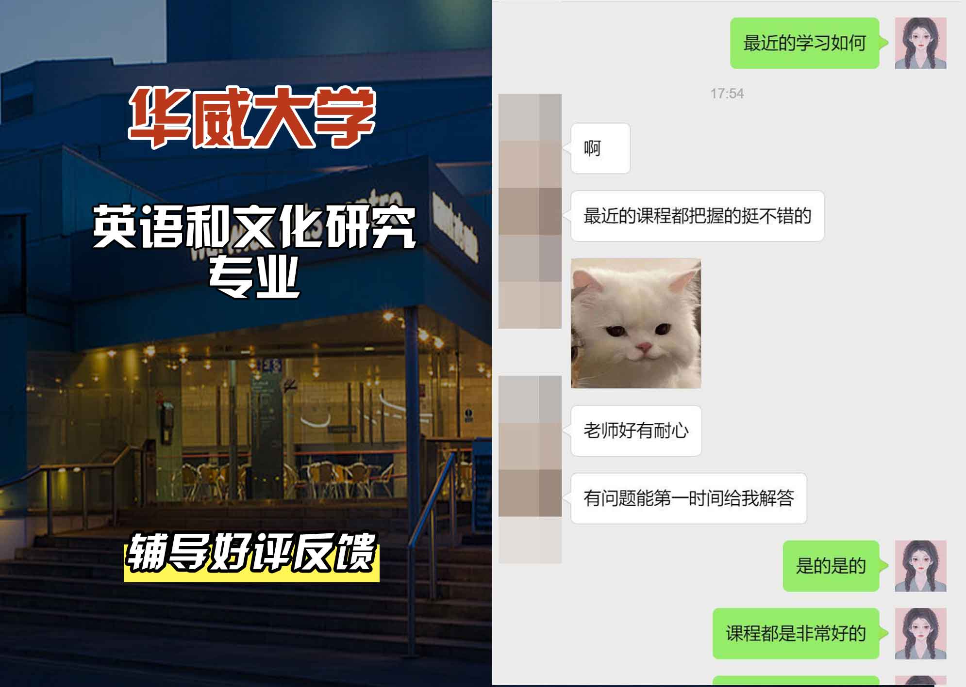 华威大学华威英语和文化研究辅导好评反馈