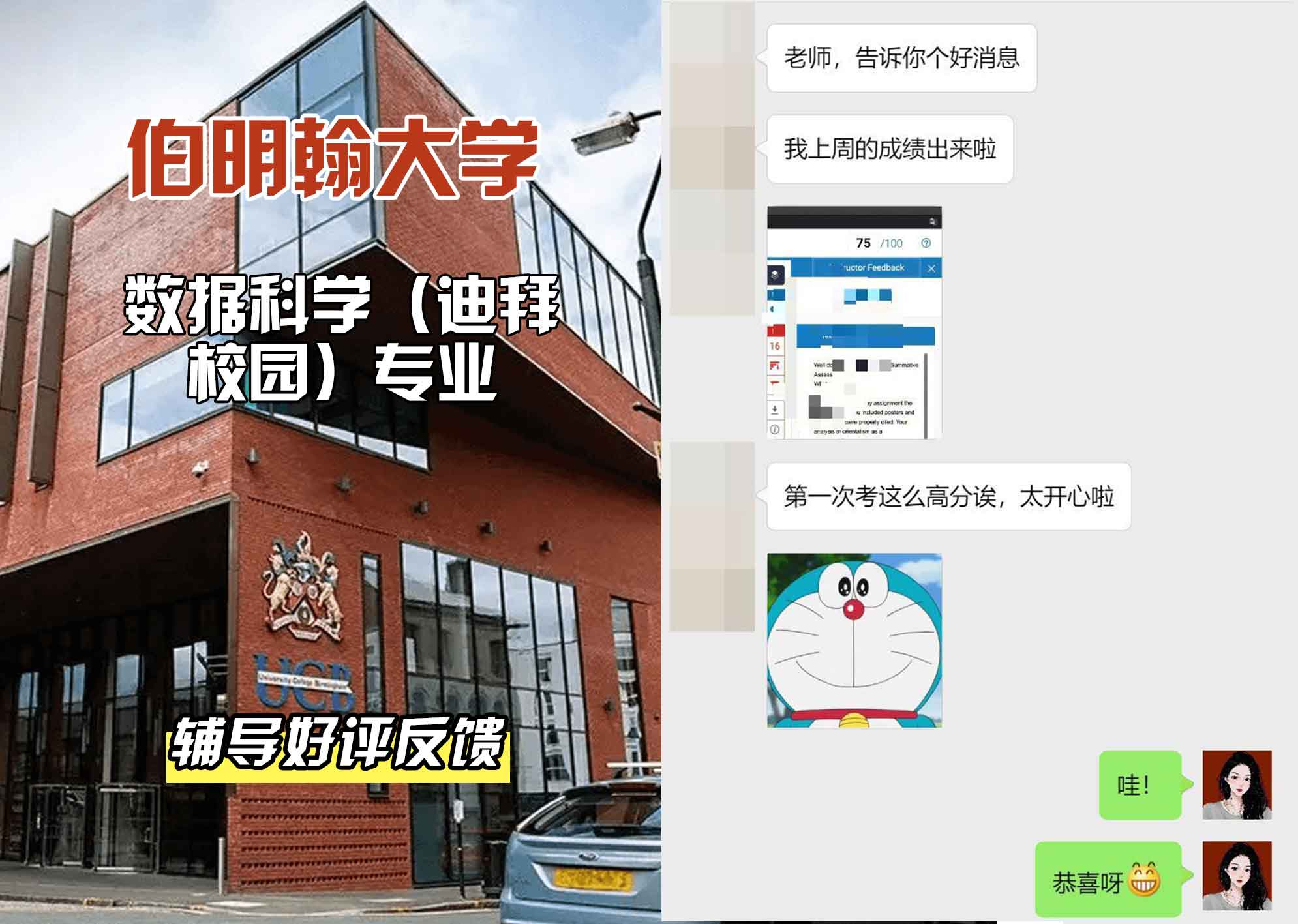 伯明翰大学伯大数据科学（迪拜校园）辅导好评反馈