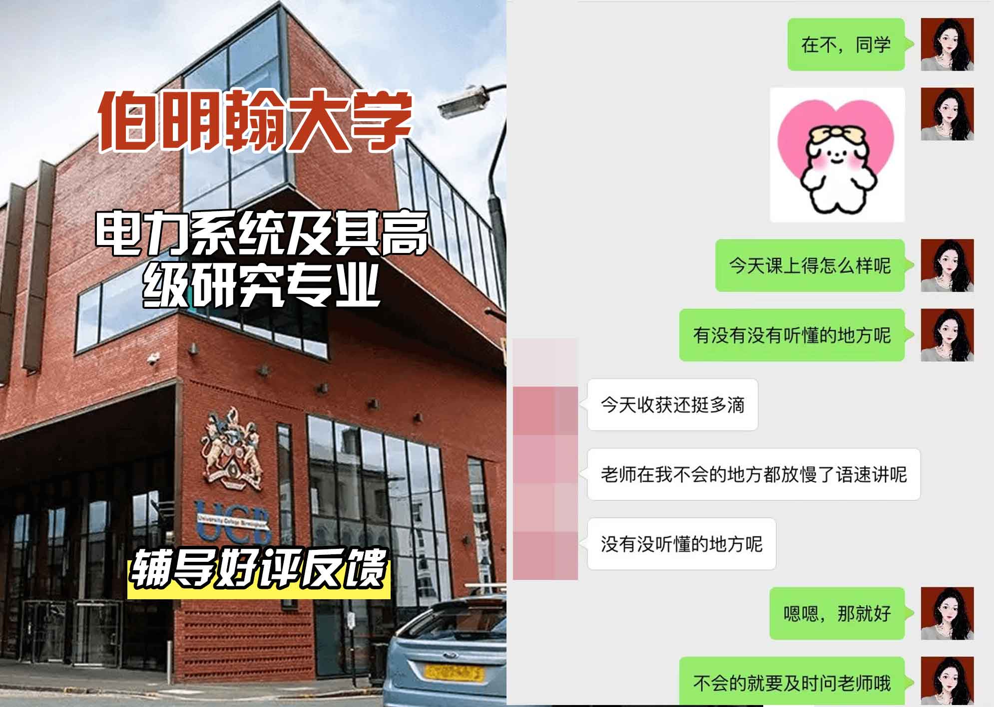 伯明翰大学伯大电力系统及其高级研究辅导好评反馈