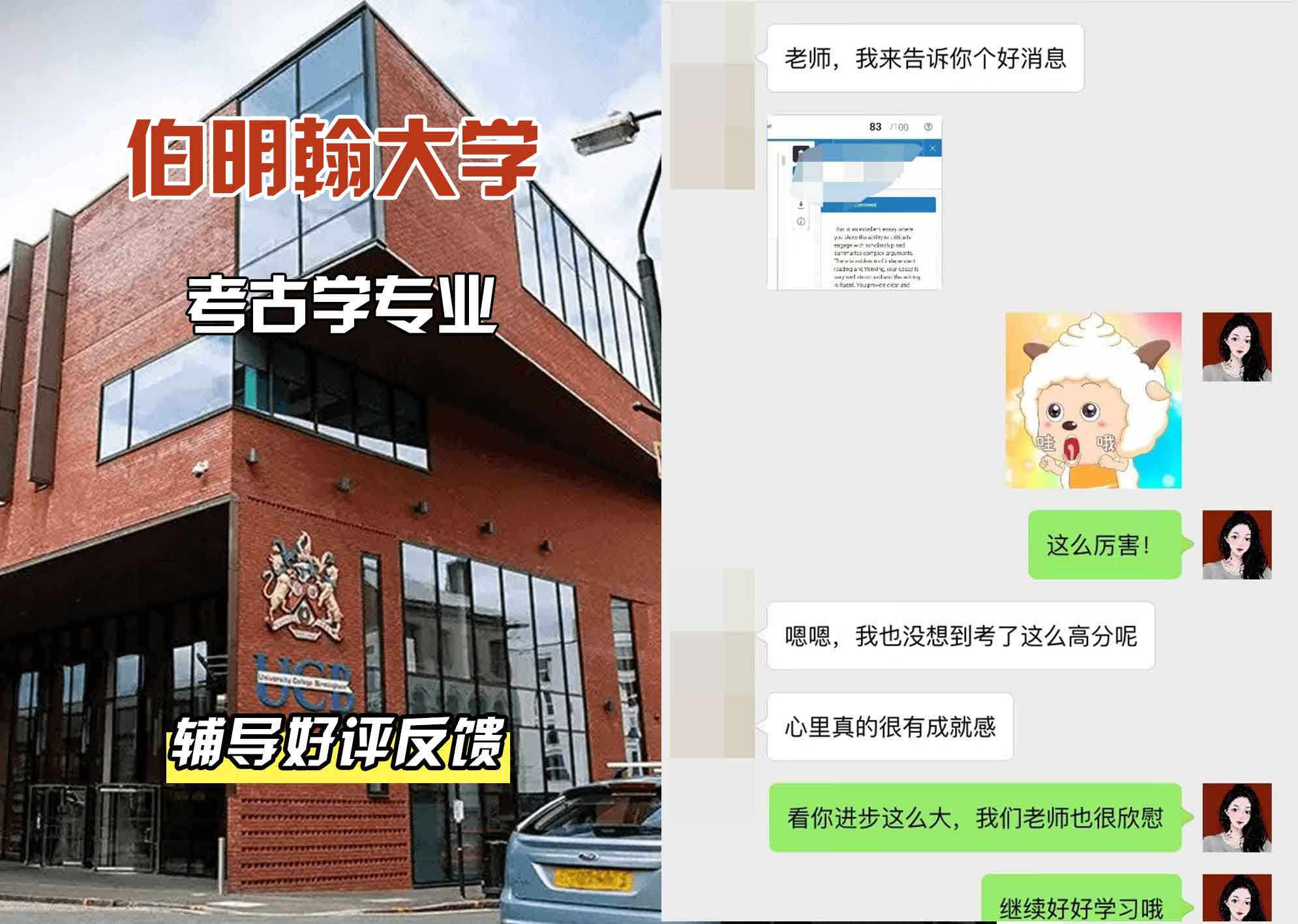 伯明翰大学伯大考古学辅导好评反馈